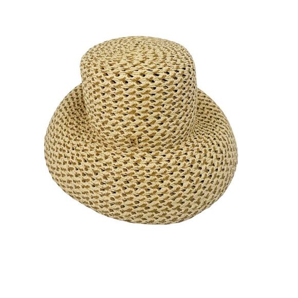 Eric Javits Squishee Mita Sun Hat in Peanut Tan One Size NWT - Picture 2 of 10